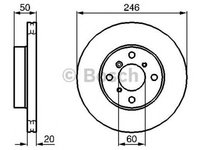 Disc frana SUZUKI BALENO hatchback EG BOSCH 0986478841