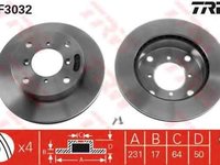 Disc frana SUZUKI CHANGAN GAZELLE TRW DF3032