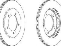 Disc frana SUZUKI GRAND VITARA I Cabriolet (GT) (1998 - 2005) FERODO DDF1282 piesa NOUA