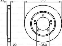 Disc frana SUZUKI GRAND VITARA I FT GT BOSCH 0 986 478 839