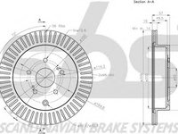 Disc frana SUZUKI GRAND VITARA II JT sbs 1815315221