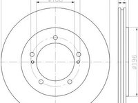 Disc frana SUZUKI GRAND VITARA XL-7 I (FT, GT) - HELLA PAGID 8DD 355 114-901