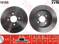 Disc frana SUZUKI IGNIS (FH) - OEM - TRW: DF4155 - Cod intern: W02203255 - LIVRARE DIN STOC in 24 ore!!!