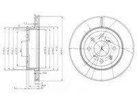 Disc frana SUZUKI IGNIS II DELPHI BG3884