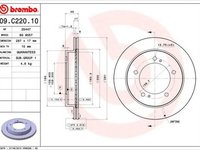 Disc frana SUZUKI JIMNY FJ BREMBO 09C22010