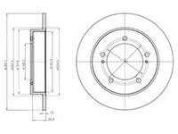 Disc frana SUZUKI JIMNY FJ DELPHI BG4289