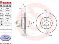 Disc frana SUZUKI LIANA combi ER BREMBO 09935010