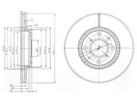 Disc frana SUZUKI SWIFT III MZ EZ DELPHI BG4049