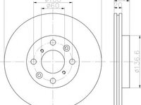 Disc frana SUZUKI SWIFT III (MZ, EZ), OPEL AGILA (B) (H08), SUZUKI SPLASH - MINTEX MDC1756