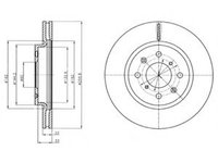 Disc frana SUZUKI SWIFT IV (FZ, NZ) (2010 - 2020) DELPHI BG4340