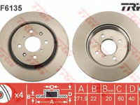 Disc frana SUZUKI SWIFT IV (FZ, NZ) (2010 - 2020) TRW DF6135