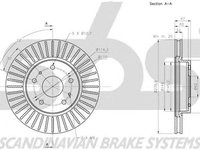 Disc frana SUZUKI SX4 EY GY SBS 1815205219