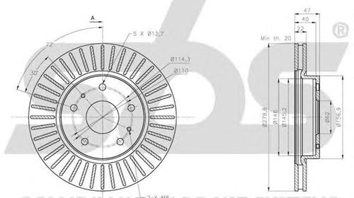 Disc frana SUZUKI SX4 limuzina GY SBS 1815205