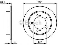 Disc frana SUZUKI VITARA Cabrio ET TA BOSCH 0986478539