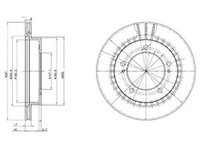 Disc frana SUZUKI VITARA Cabrio ET TA DELPHI BG3158