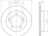 Disc frana SUZUKI VITARA (ET, TA) (1988 - 1998) TEXTAR 92076400 piesa NOUA