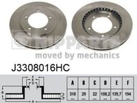 Disc frana SUZUKI VITARA ET TA NIPPARTS J3308016HC