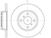 Disc frana SUZUKI WAGON R+ (EM) (1997 - 2000) REMSA 6621.00 piesa NOUA