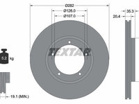 Disc frana TEXTAR 92006105