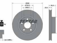 Disc frana TEXTAR 92081900