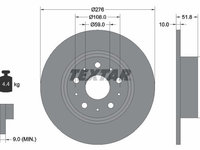 Disc frana TEXTAR 92095300