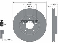 Disc frana TEXTAR 92098900