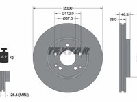 Disc frana TEXTAR 92106005