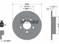 Disc frana TEXTAR 92106203