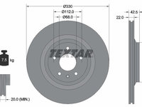 Disc frana TEXTAR 92160403