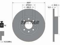 Disc frana TEXTAR 92164603