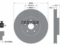 Disc frana TEXTAR 92194303