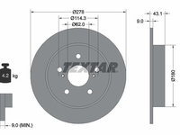 Disc frana TEXTAR 92222300