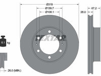 Disc frana TEXTAR 92230403