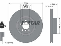 Disc frana TEXTAR 92233905