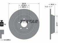 Disc frana TEXTAR 92292503