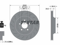 Disc frana TEXTAR 92317505