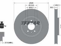 Disc frana TEXTAR 92323705