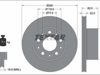 Disc frana TEXTAR 92344903