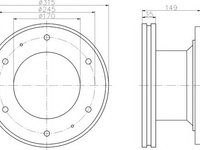 Disc frana - TEXTAR 93101600