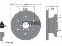 Disc frana TEXTAR 93175400