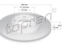 Disc frana TOPRAN 503 019