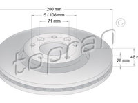 Disc frana TOPRAN 722 486