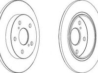 Disc frana TOYOTA AURIS (NRE15, ZZE15, ADE15, ZRE15, NDE15) (2006 - 2012) FERODO DDF1645 piesa NOUA