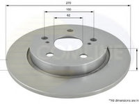 Disc frana TOYOTA AURIS (NRE15, ZZE15, ADE15, ZRE15, NDE15) (2006 - 2012) COMLINE ADC01146 piesa NOUA