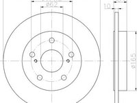 Disc frana TOYOTA AURIS (NRE15, ZZE15, ADE15, ZRE15, NDE15) (2006 - 2012) HELLA PAGID 8DD 355 118-971 piesa NOUA