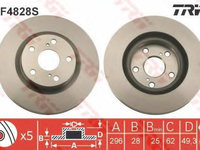 Disc frana TOYOTA AURIS TOURING SPORTS (ADE18_, ZWE18_, ZRE18_) (2013 - 2020) TRW DF4828S