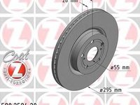 Disc frana TOYOTA AVENSIS limuzina (T25), TOYOTA AVENSIS Combi (T25), TOYOTA AVENSIS (T25_) - ZIMMERMANN 590.2584.20