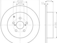 Disc frana TOYOTA AVENSIS limuzina (T25), TOYOTA AVENSIS Combi (T25), TOYOTA AVENSIS (T25_) - TEXTAR 92135703