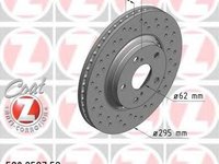 Disc frana TOYOTA AVENSIS limuzina (ZRT27, ADT27), TOYOTA AVENSIS combi (ZRT27, ADT27), TOYOTA VERSO (_AUR2_, _ZGR2_) - ZIMMERMANN 590.2597.52