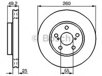 Disc frana TOYOTA AVENSIS (_T22_) (1997 - 2003) Bosch 0 986 478 451